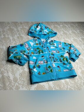 Little Sleepies Toy Story Zip Hoodie 2T Blue Bamboo Jersey Pixar